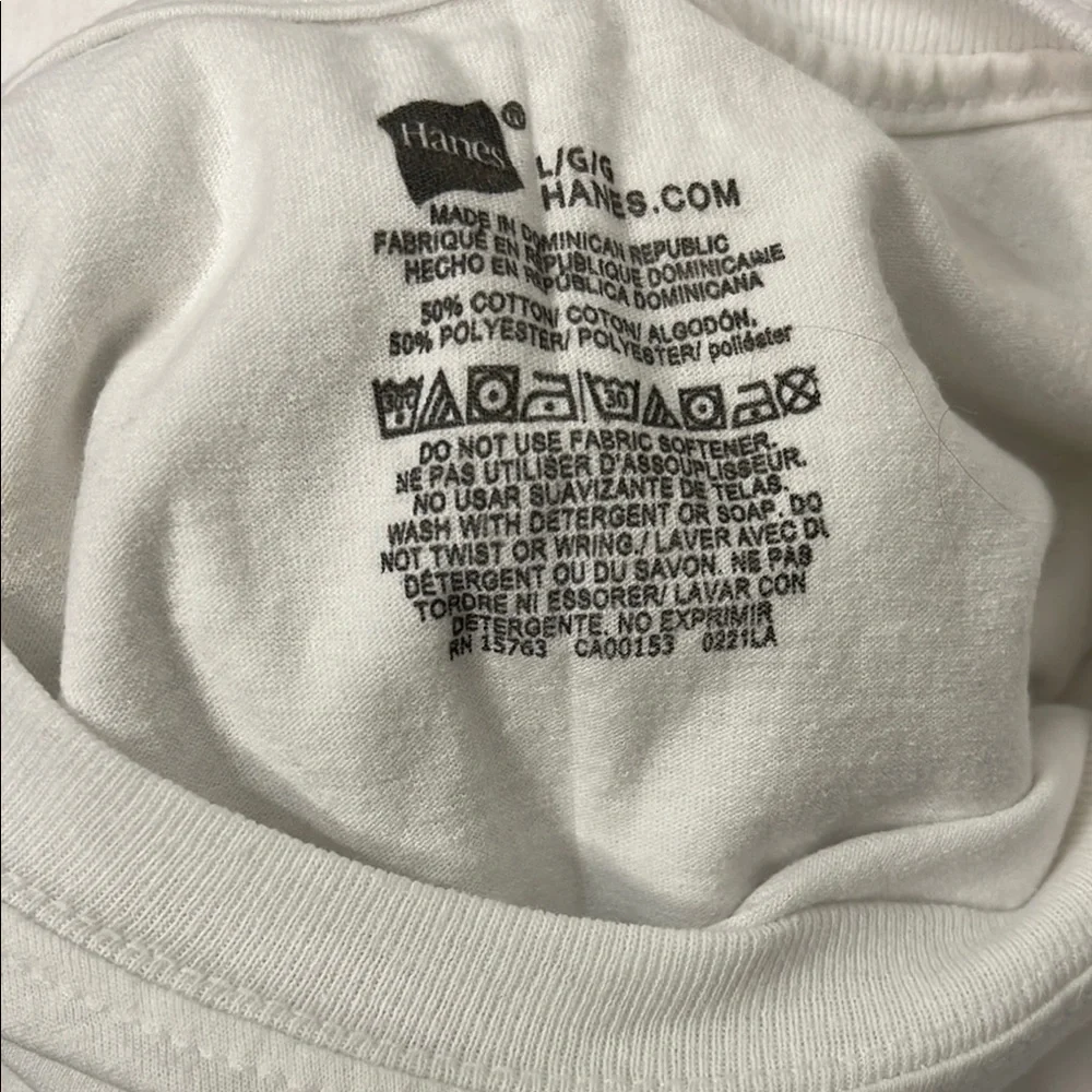 Hanes Bundle Kids 3 Short Sleeve Tees - White Size Large NWOT